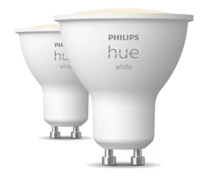 Inteligentne oświetlenie Philips Hue Hue White Inteligentny reflektor punktowy GU10 (2 szt.) 8720169230231